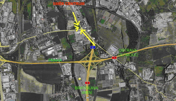 Brno Hněvkovského megaboard do centra mapa 1 Brno Hněvkovského megaboard do centra mapa 1