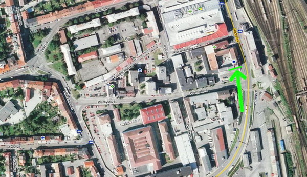 České Budějovice - Nádražní - mapa 2 České Budějovice - Nádražní - mapa 2