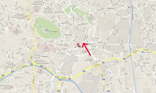 Brno Nádražní mapa 1 Brno Nádražní mapa 1